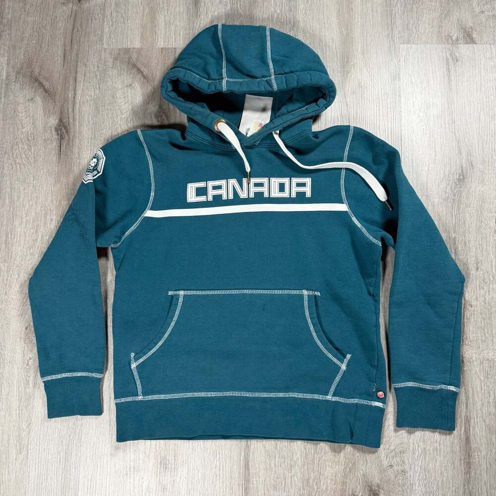 HBC Canadian Olympic Team Women's Teal Pullover Hoodie XS